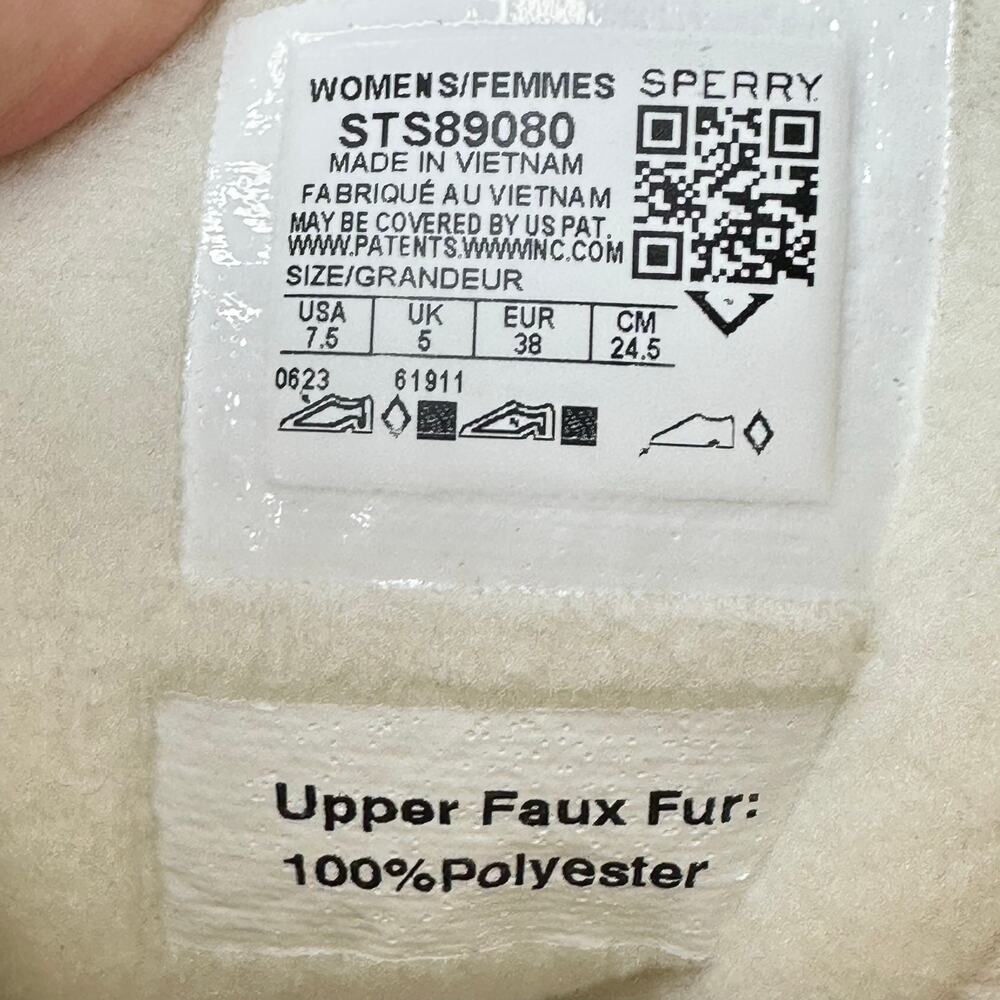 Sperry Top Sider Saltwater Duck Boots Sherpa Snow Rain Waterproof Sz 7.5 NEW - Picture 6 of 7